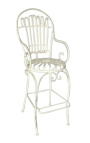Bar chair in wrought iron. Collection "Elegance"