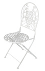 Πτυσσόμενη καρέκλα από σφυρήλατο σίδερο. Συλλογή "Olivier"
