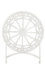 Chaise pliante en fer forgé. Collection "Fleurs de lys"