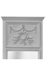 Pierglass Louis XVI antique weathered gray wood