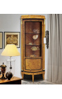 Erste französische Eckvitrine im Empire-Stil mit Intarsien aus Ulmenholz - 8