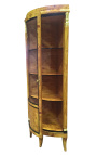 Erste französische Eckvitrine im Empire-Stil mit Intarsien aus Ulmenholz - 8