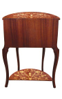 Bedside 3 drawers inlaid wood with shelf - 19
