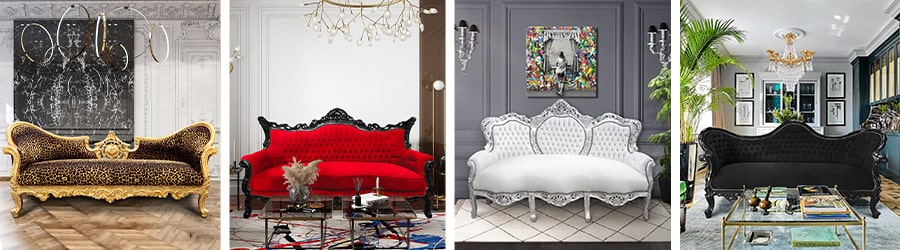 Baroka stila dīvāns