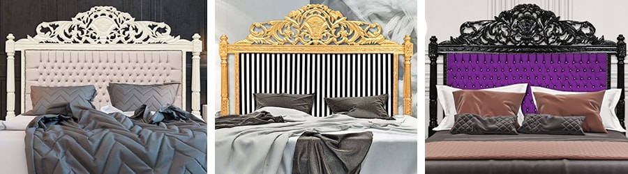 Barokinės lovos galvūgaliai