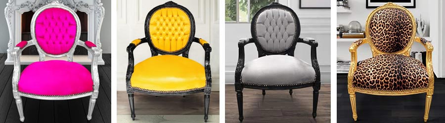 Poltronas estilo Louis XVI