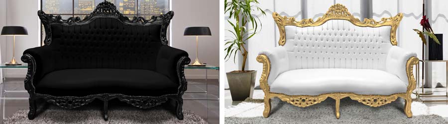 Rokoko-Sofas 2 Sitze