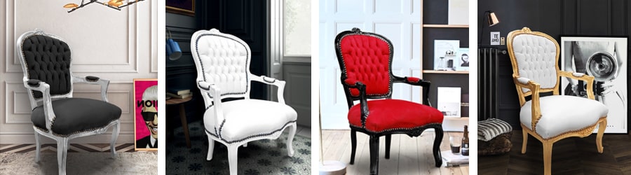 Fotele w stylu Ludwika XV