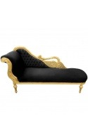 Large baroque chaise longues with swan