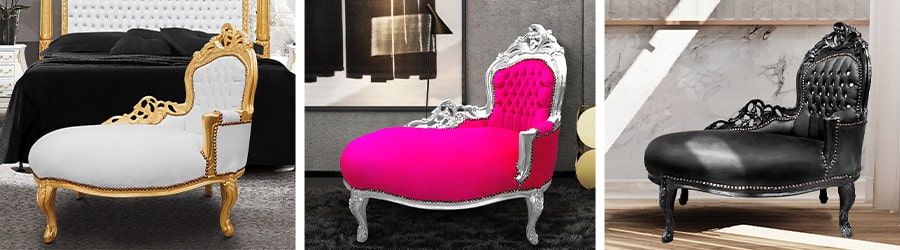 Baroque chaise longues