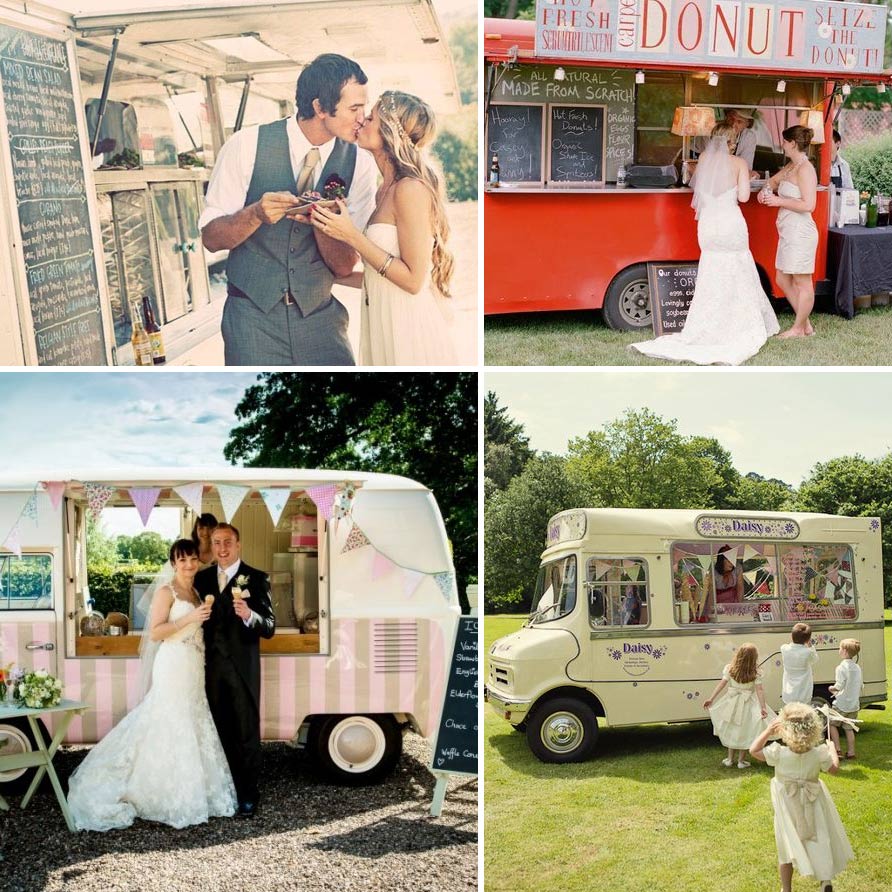 Food truck for a trendy wedding
