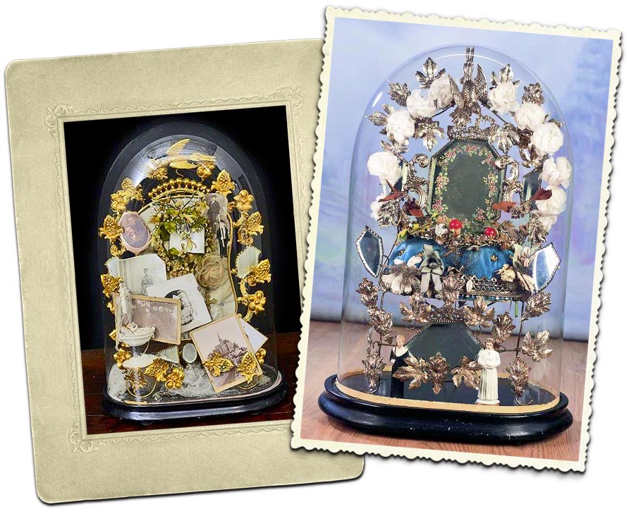 old wedding globes